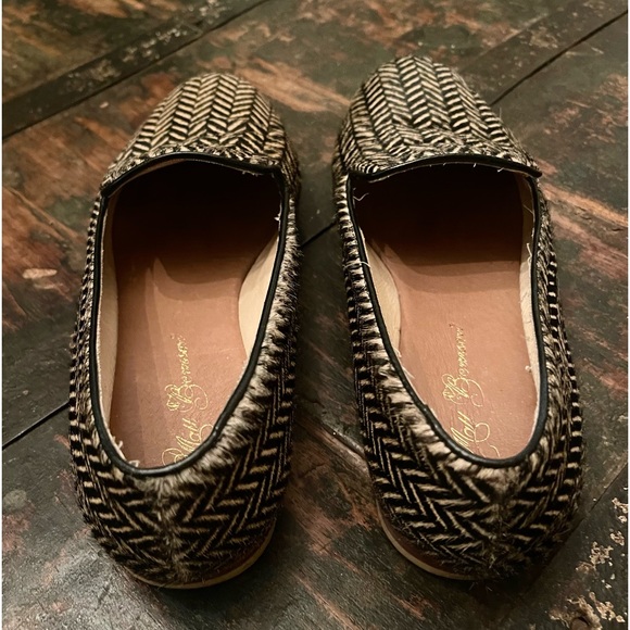 Matt Bernson Pony Hair Loafers Size 7 | Color: Black/Cream - Picture 6 of 13